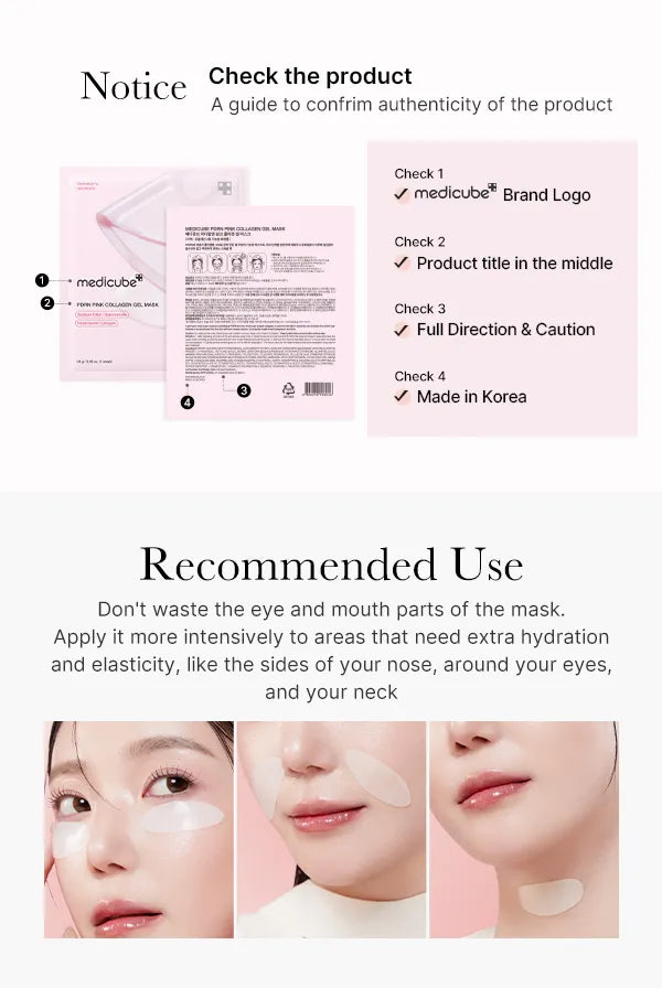 MEDICUBE Masque Gel Collagen Rose PDRN