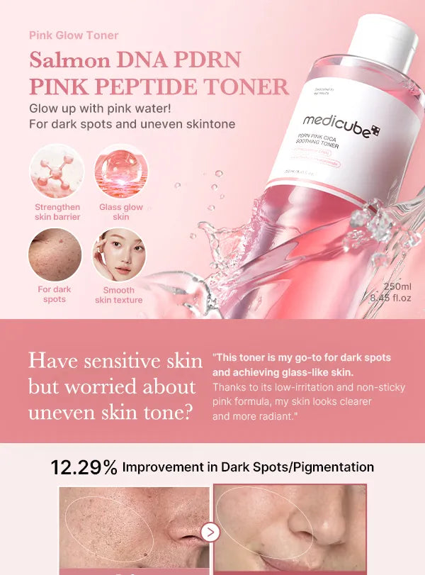 MEDICUBE PDRN Pink Cica Soothing Toner 250ml