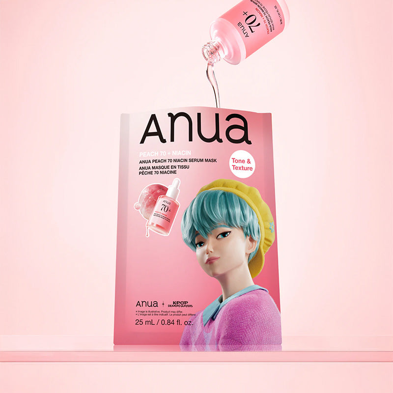 Anua Peach 70% Niacin Serum Mask - visuel 1
