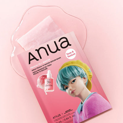 Anua Peach 70% Niacin Serum Mask - visuel 2