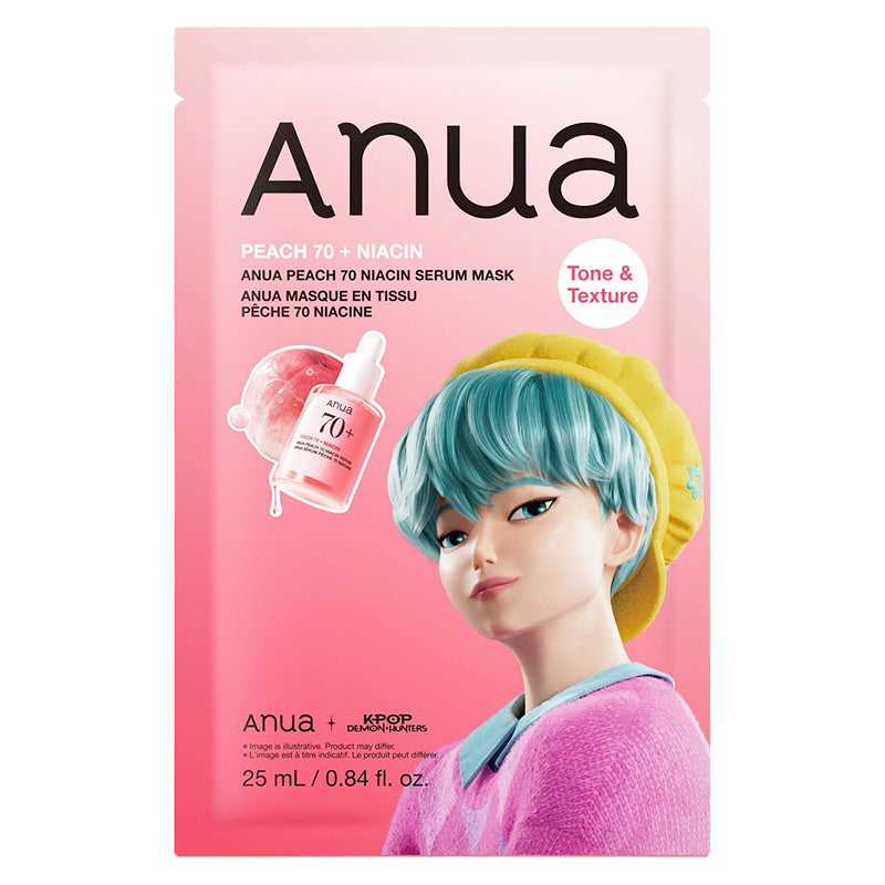 Anua Peach 70% Niacin Serum Mask - édition KPop Demon Hunters