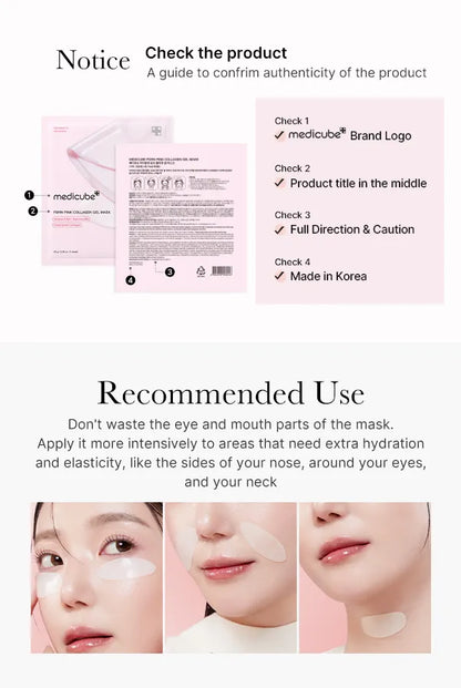 MEDICUBE Masque Gel Collagen Rose PDRN
