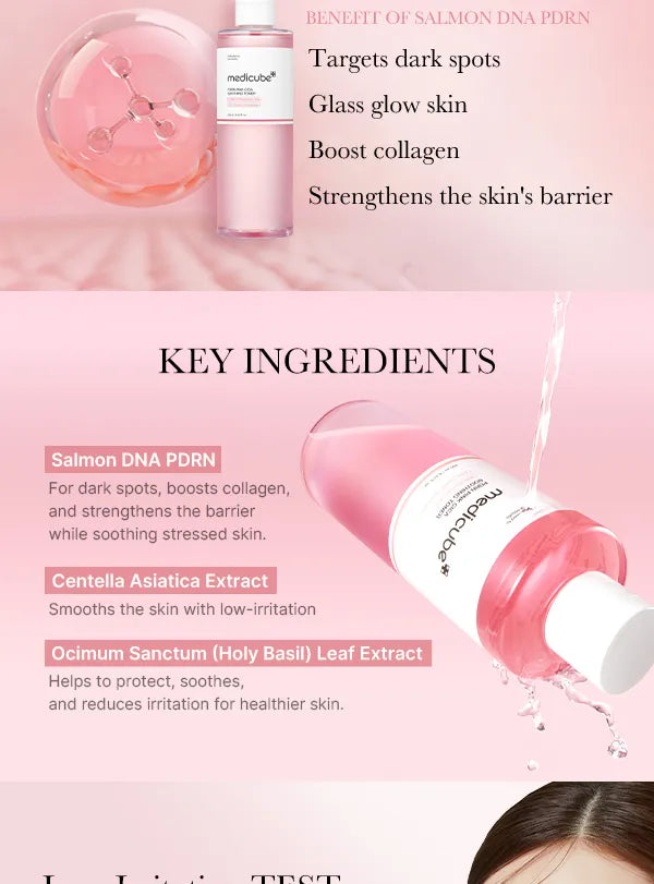 MEDICUBE PDRN Pink Cica Soothing Toner 250ml